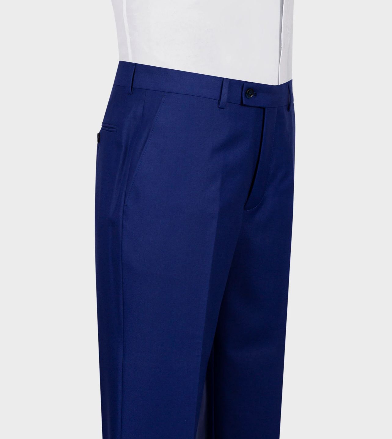 Double Breasted Royal Blue Suit Peak Lapel 2pc