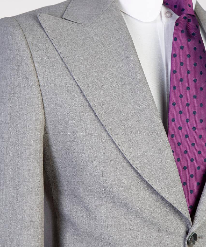 3 pièces pour hommes, simple boutonnage, costume gris, revers en pointe, idéal pour les dîners, mariage, bal, SV3