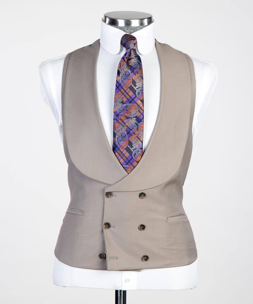 3 pièces pour hommes, boutonnage simple, pierre, costume, revers en pointe, idéal pour les dîners, mariage, bal, SV3