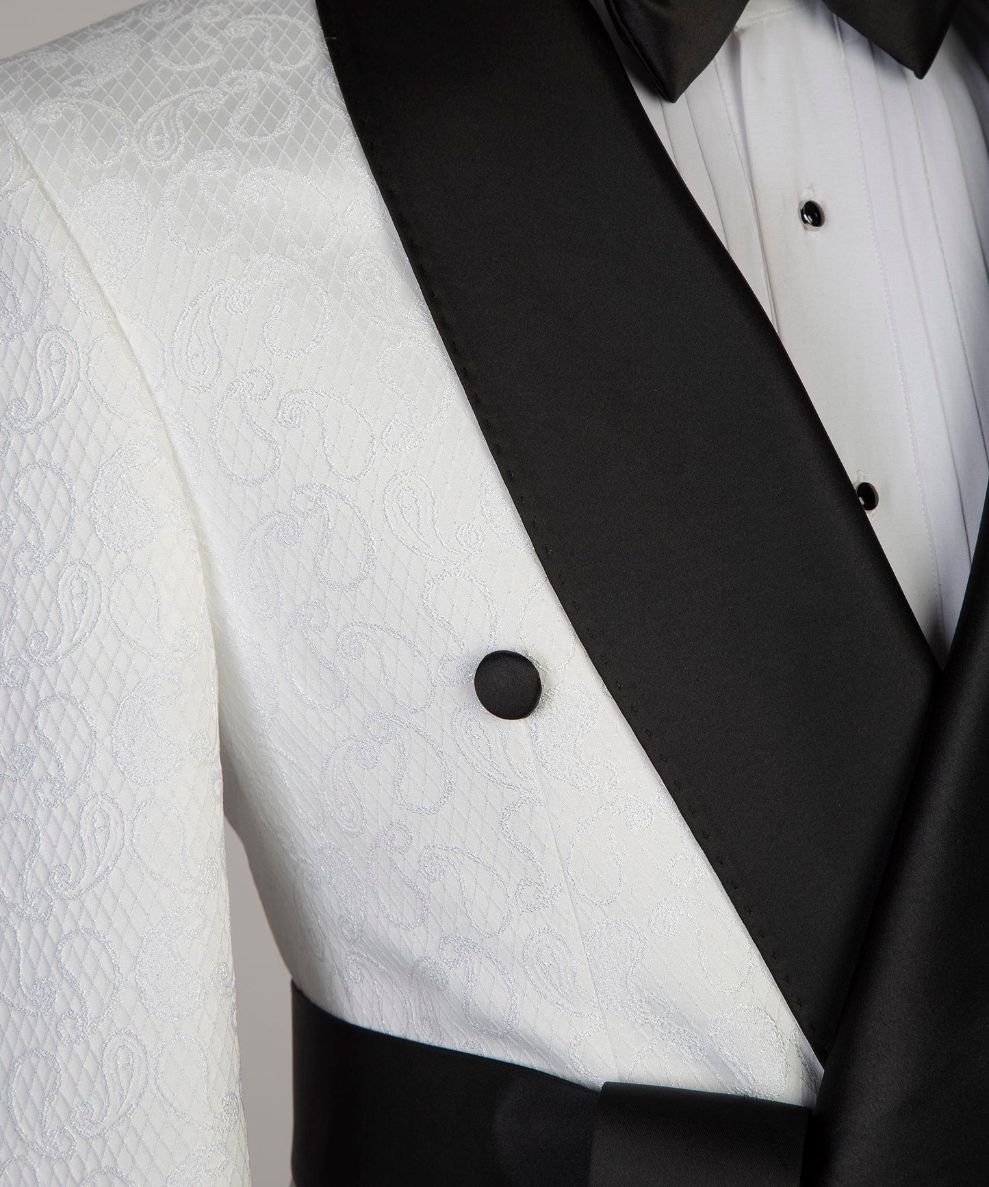 Smoking, 3 pièces, costume, blanc et noir, costume, double boutonnage, idéal pour le mariage...