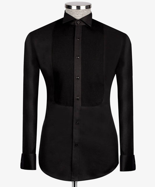 Black Tuxedo Shirt, Pleaded