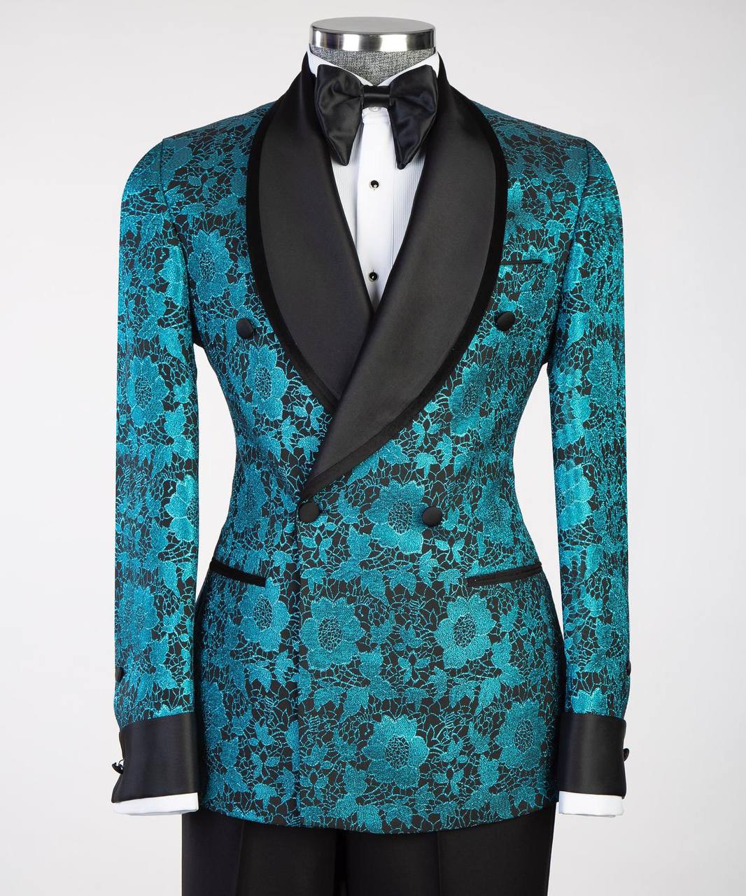 Floral Blue Design Tuxedo