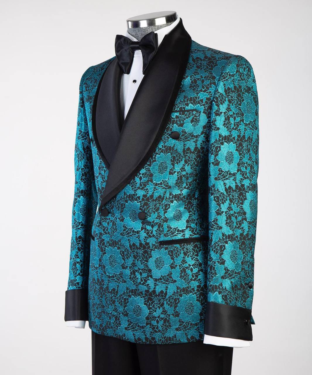 Floral Blue Design Tuxedo