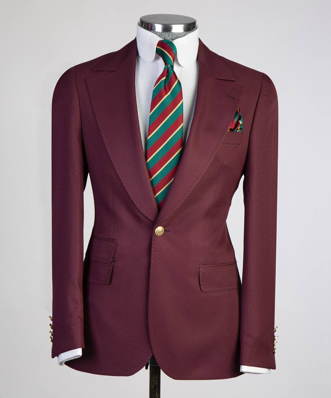 Costume Homme, 2 Pièces, Double Boutonnage, Champagne, Revers Châle, Look Élégant, Idéal pour Mariage, Fêtes, Bal, Célébrations KLD
