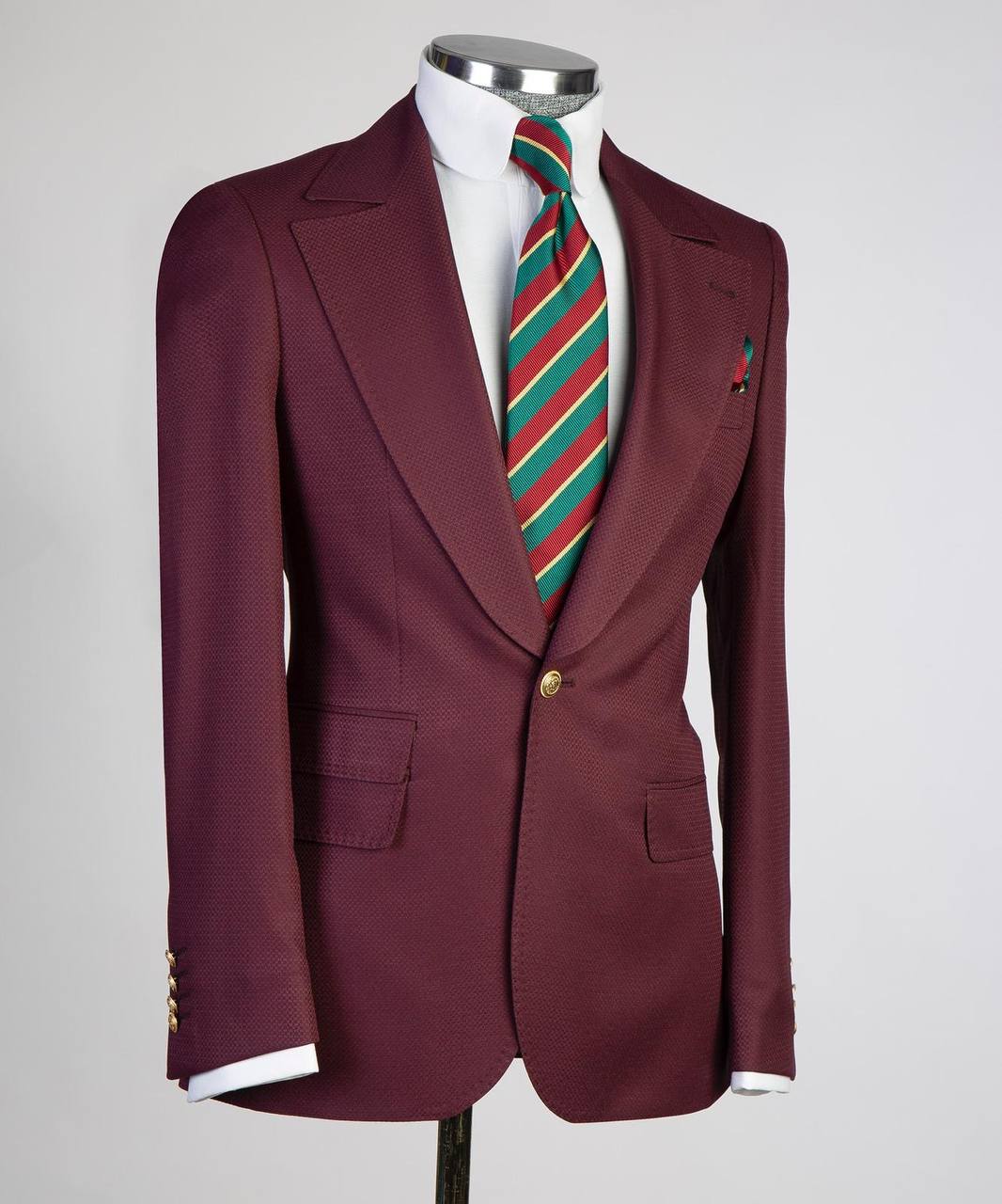 Costume Homme, 2 Pièces, Double Boutonnage, Champagne, Revers Châle, Look Élégant, Idéal pour Mariage, Fêtes, Bal, Célébrations KLD