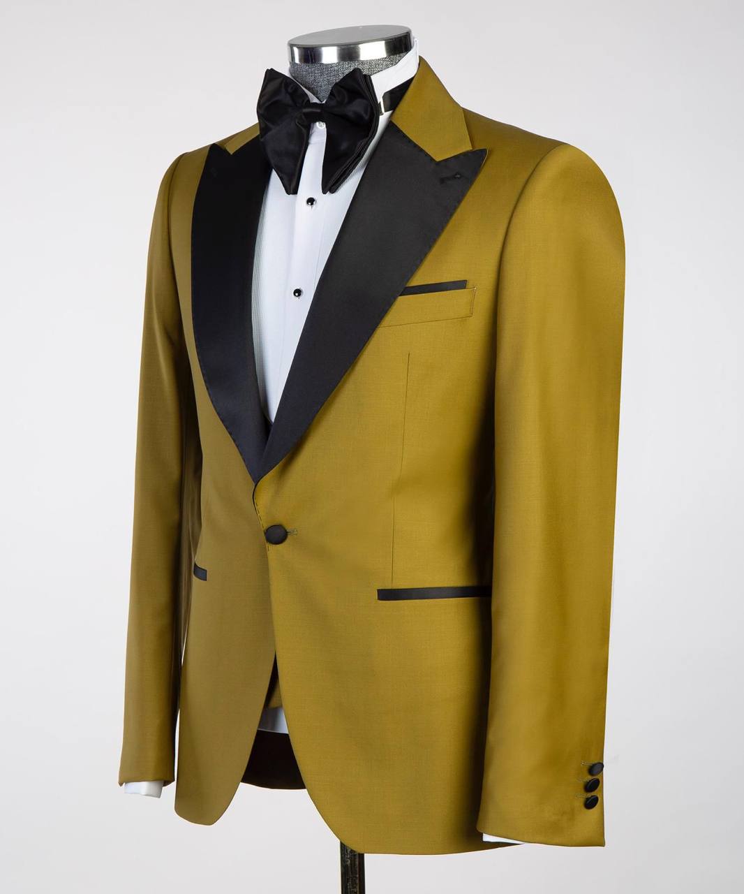 Costume Homme, 2 Pièces, Double Boutonnage, Champagne, Revers Châle, Look Élégant, Idéal pour Mariage, Fêtes, Bal, Célébrations KLD