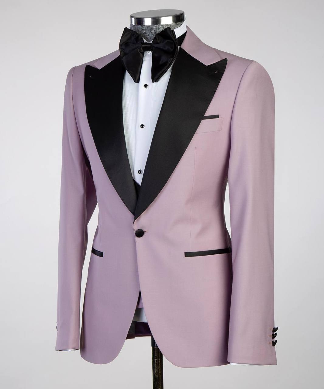 Costume Homme, 2 Pièces, Double Boutonnage, Champagne, Revers Châle, Look Élégant, Idéal pour Mariage, Fêtes, Bal, Célébrations KLD