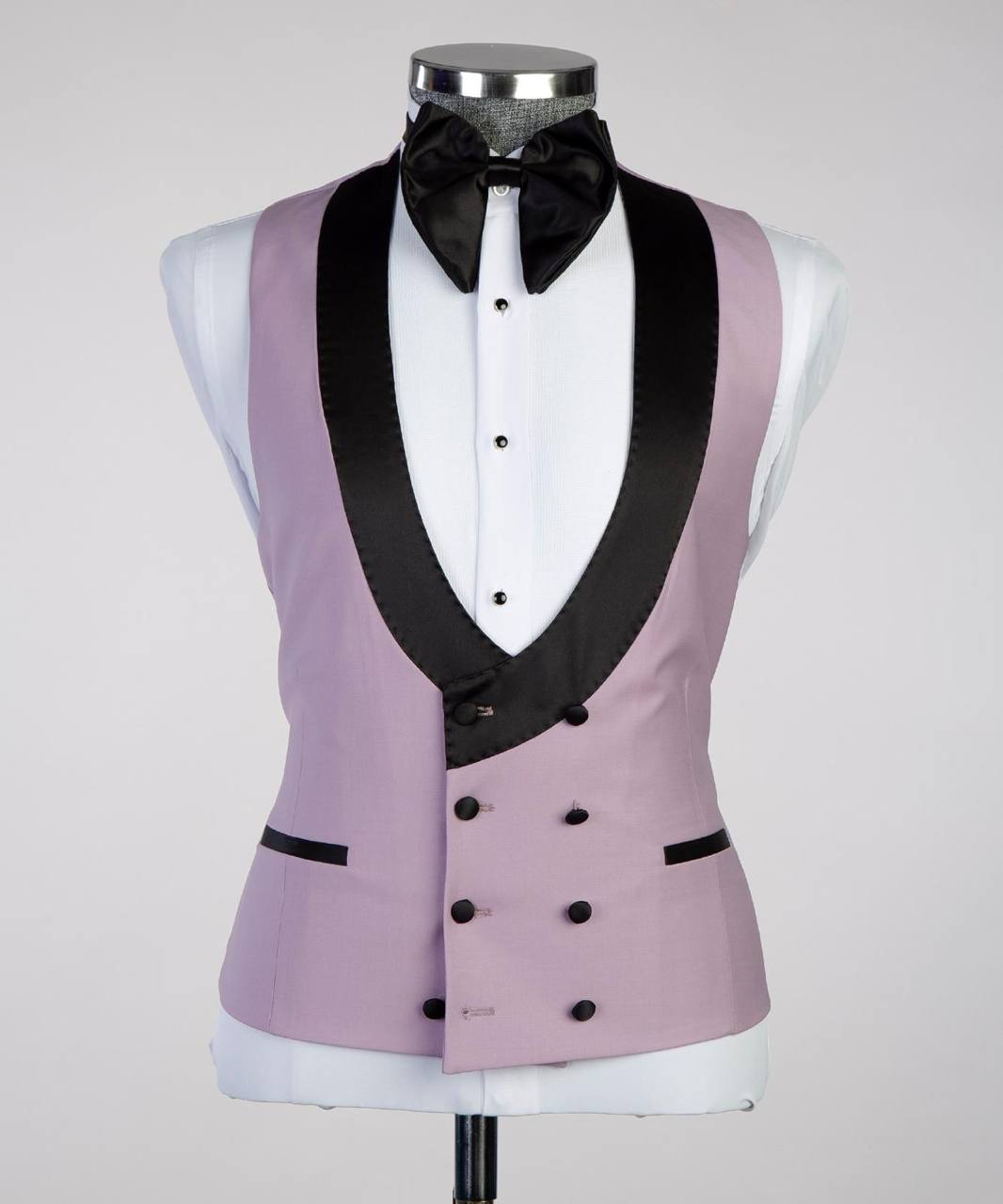 Costume Homme, 2 Pièces, Double Boutonnage, Champagne, Revers Châle, Look Élégant, Idéal pour Mariage, Fêtes, Bal, Célébrations KLD