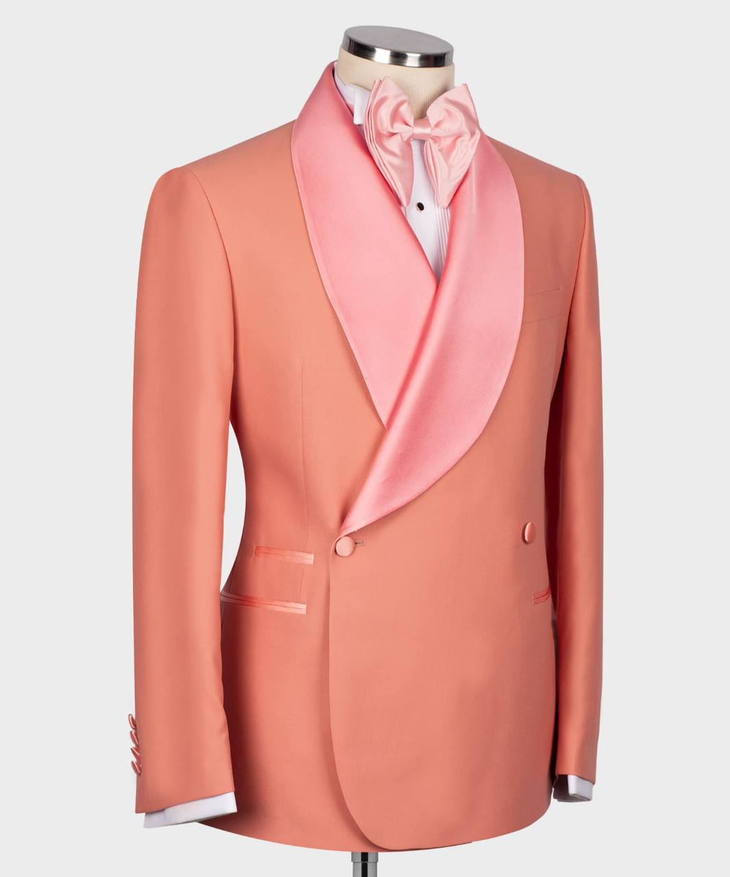 Men's Suit -2 Piece Double Breasted -Pink