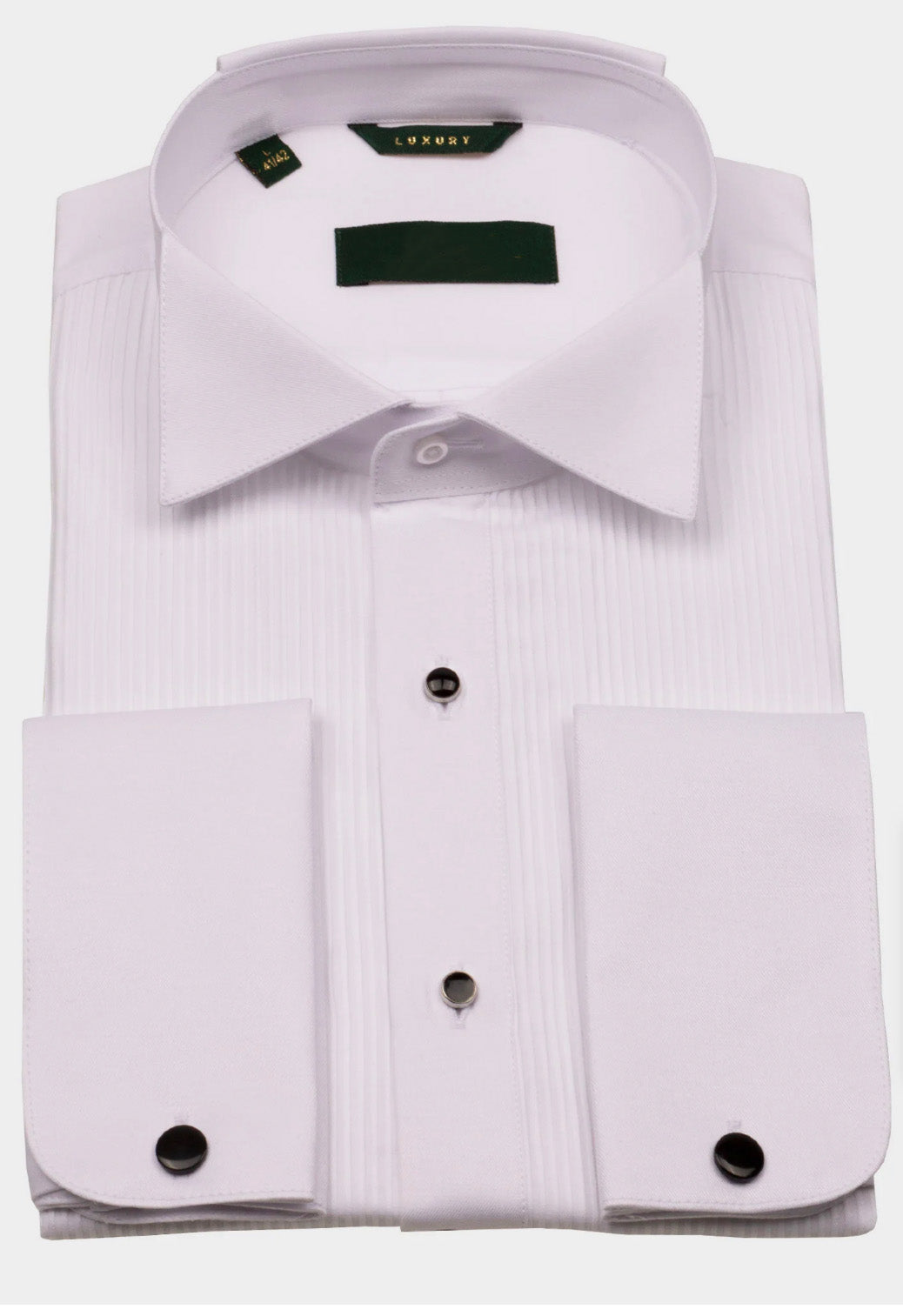 White Tuxedo Shirt, Pleaded