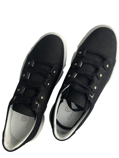 Casual, Handmade, Genuine Leather Nubuck Mens Shoes 12077S Black