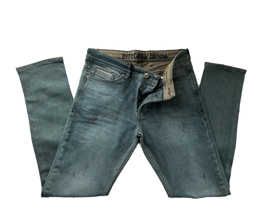 Men's Slim Fit Comfortable Jeans, Trousers- Dunbar