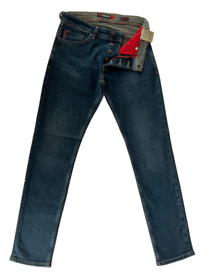 Men's Slim Fit Comfortable Jeans, Trousers- Hull