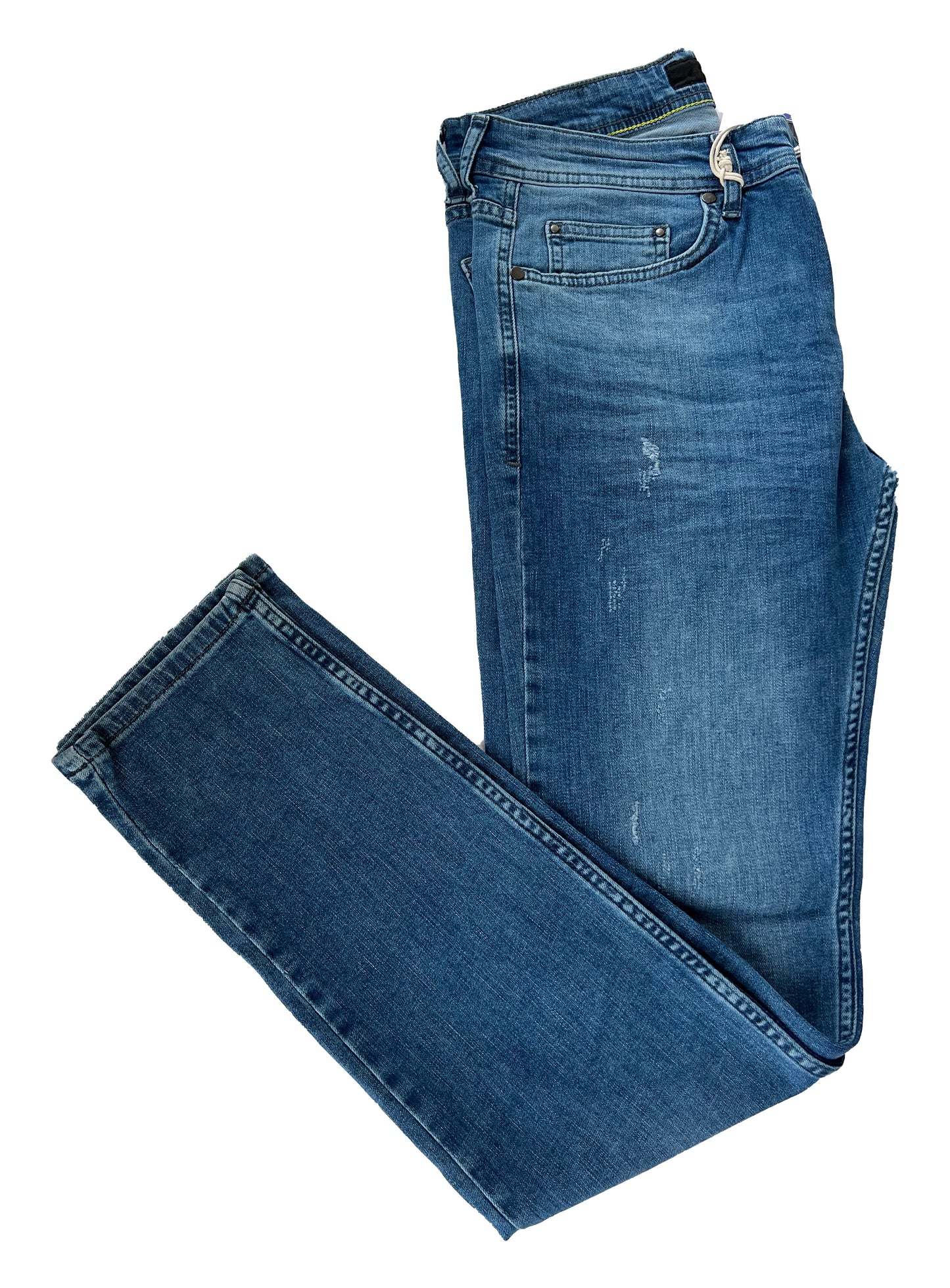 Men's Slim Fit Comfortable Jeans, Trousers- Tenby
