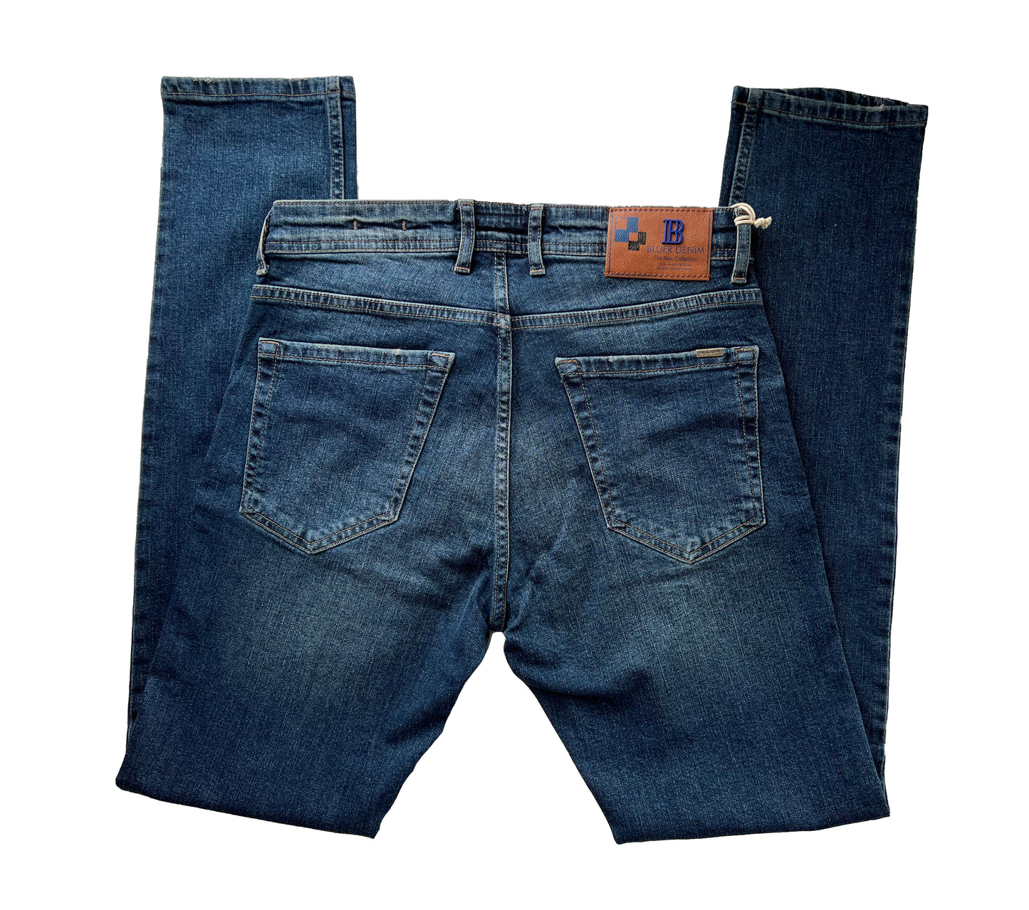 Men's Slim Fit Comfortable Jeans, Trousers- Crewe