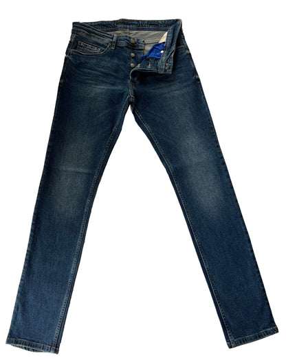 Men's Slim Fit Comfortable Jeans, Trousers- Crewe