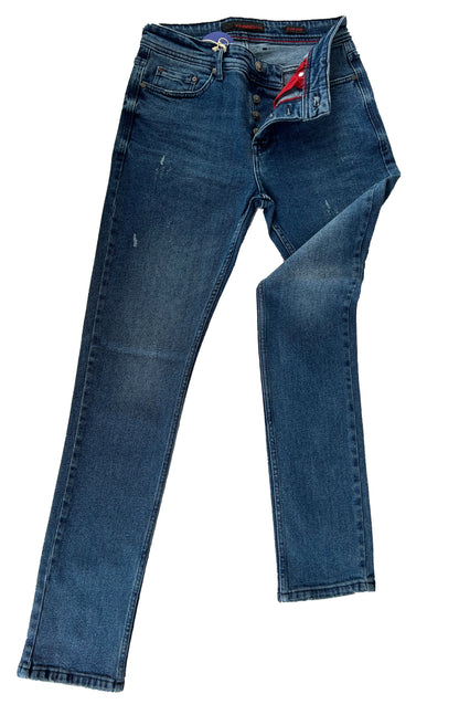 Men's Slim Fit Comfortable Jeans, Trousers- Alton