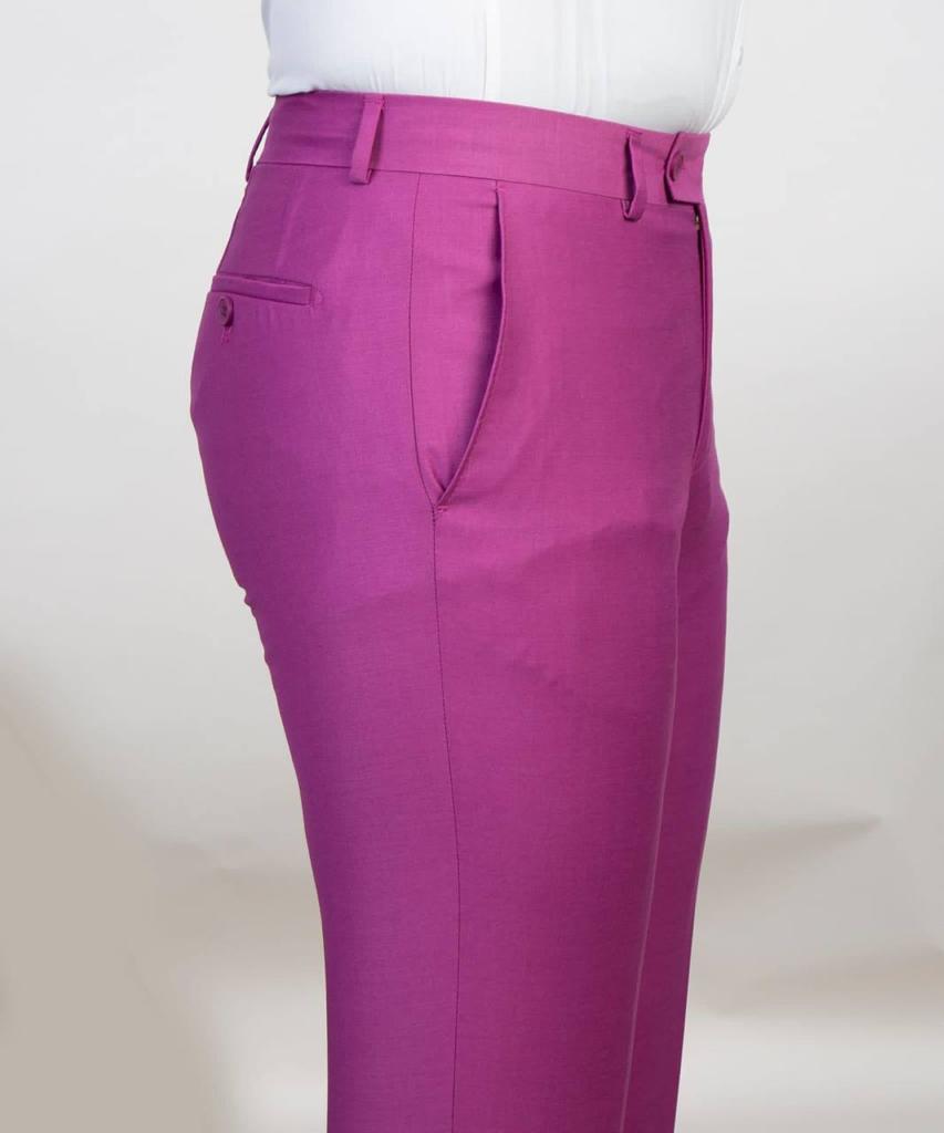 Costume pour homme, 2 pièces, double boutonnage, rose, revers en pointe, conçu pour un look élégant, TPL