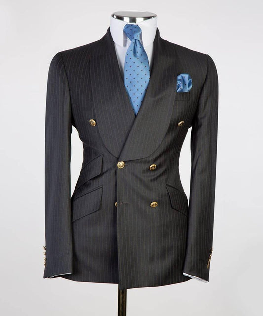 Men's Suit 2 Piece Double Breasted Anthracite