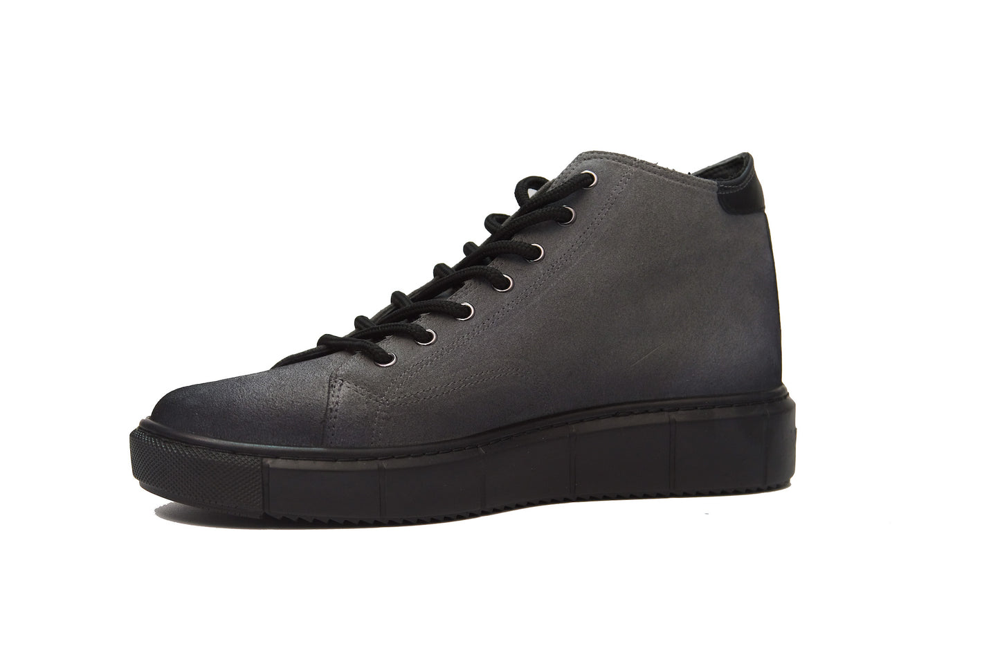 Bottes pour hommes, décontractées faites à la main, cuir véritable, daim, 9253 gris
