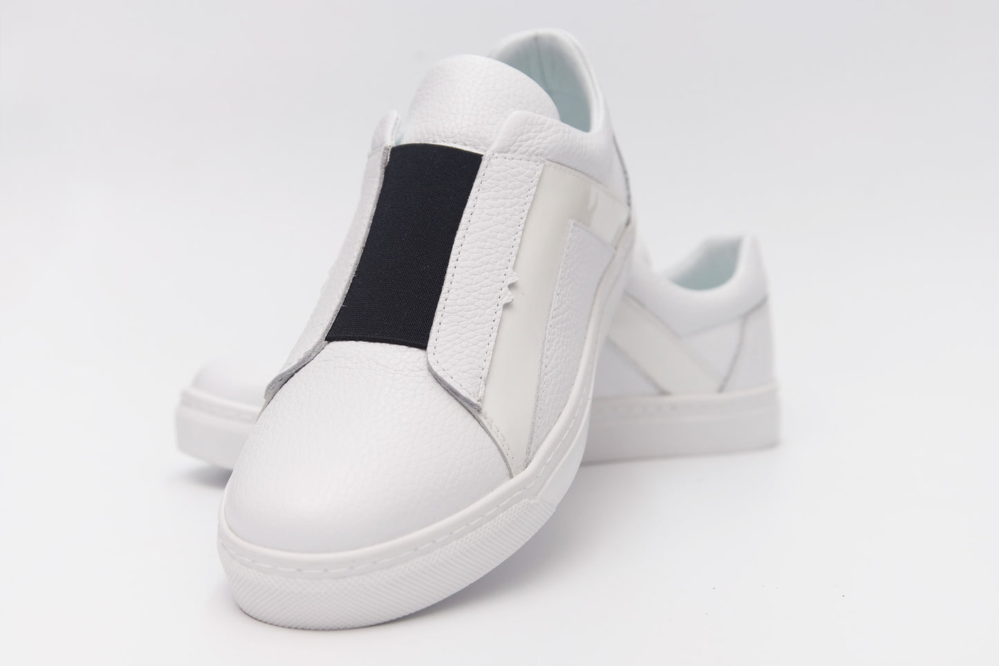 Casual, Handmade, Comfortable, Genuine Leather Mens Shoes 9899 White