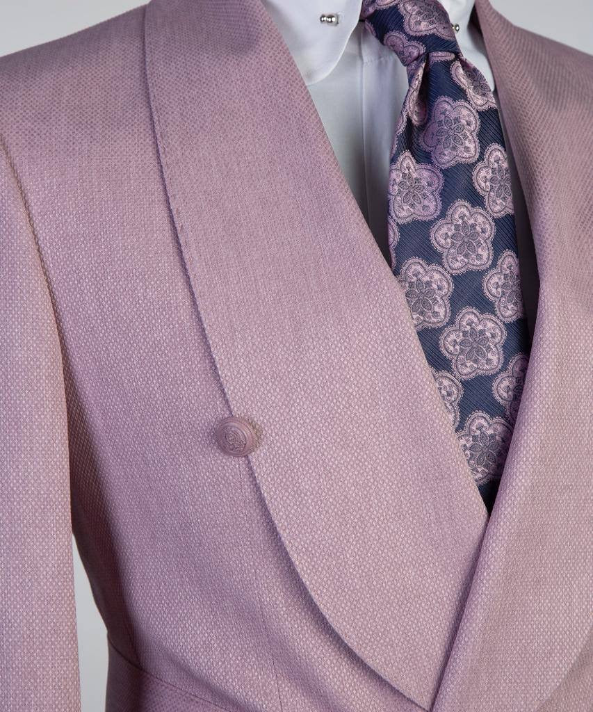 Costume 2 pièces pour homme, rose, design ceinturé, déguisement