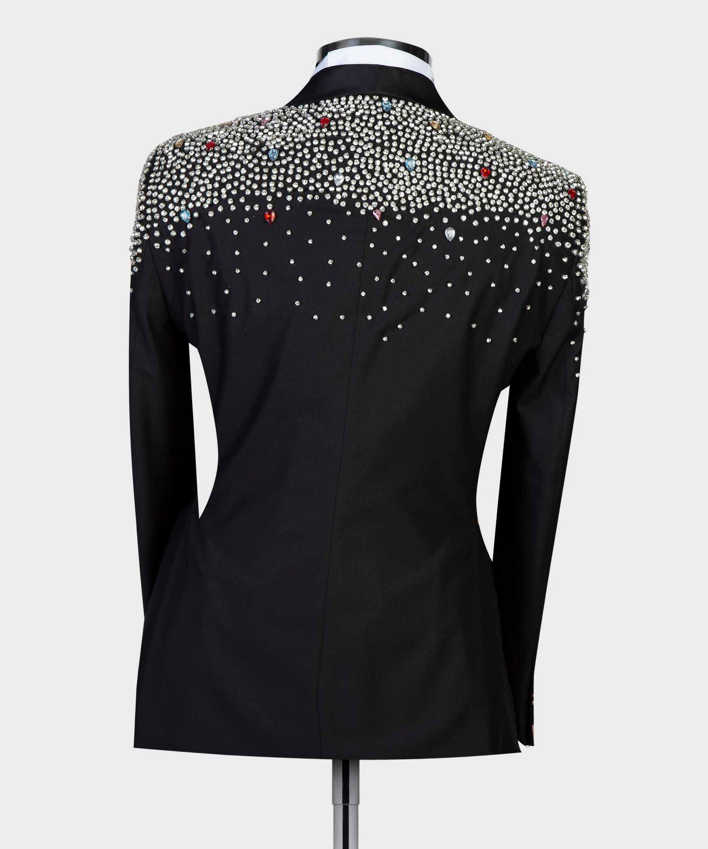 2 pièces pour hommes, costume perlé à revers châle, smoking, noir, look élégant, idéal pour mariage, affaires, bal, célébrations