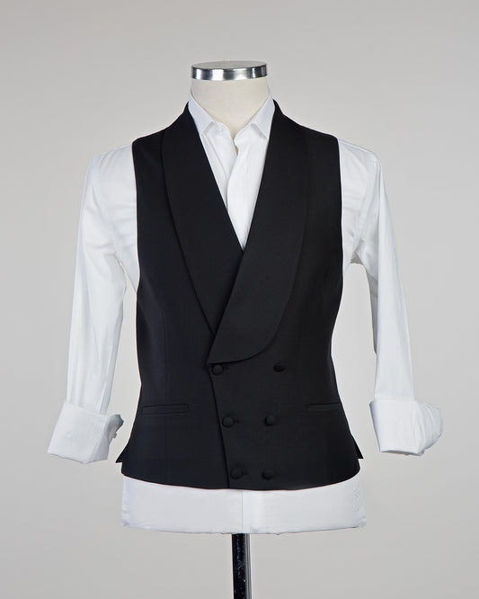 Vest For Men with Shawl Lapel -Black,Waistcote