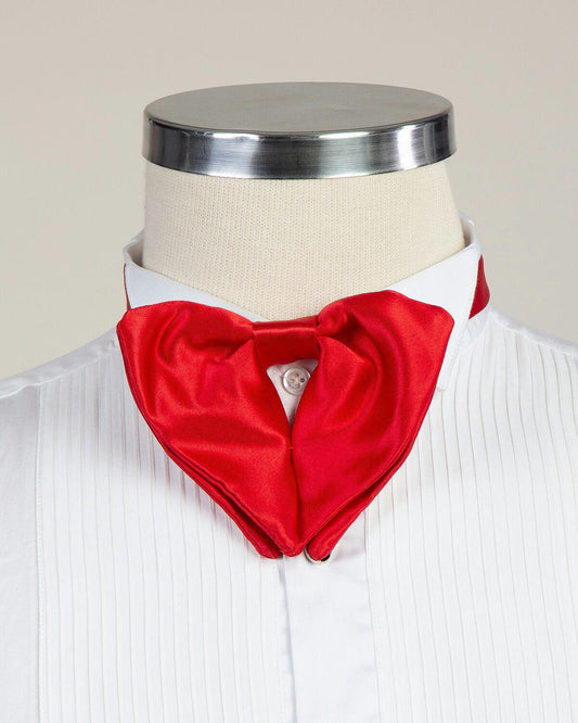 Red Satin Big Plain Bow Tie, Best For Wedding or Celebration Suits / Tuxedos