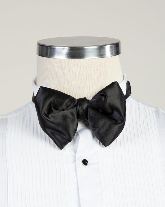 Bow Tie, Black Satin,Plain, Best For Wedding or Celebration Suits / Tuxedos, RM