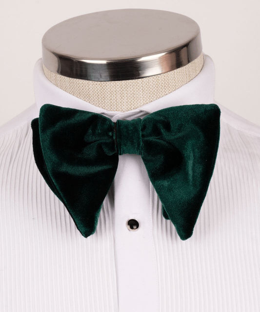 Bow Tie, Velvet, Green, Big Plain, Best For Wedding or Celebration, Suits / Tuxedos