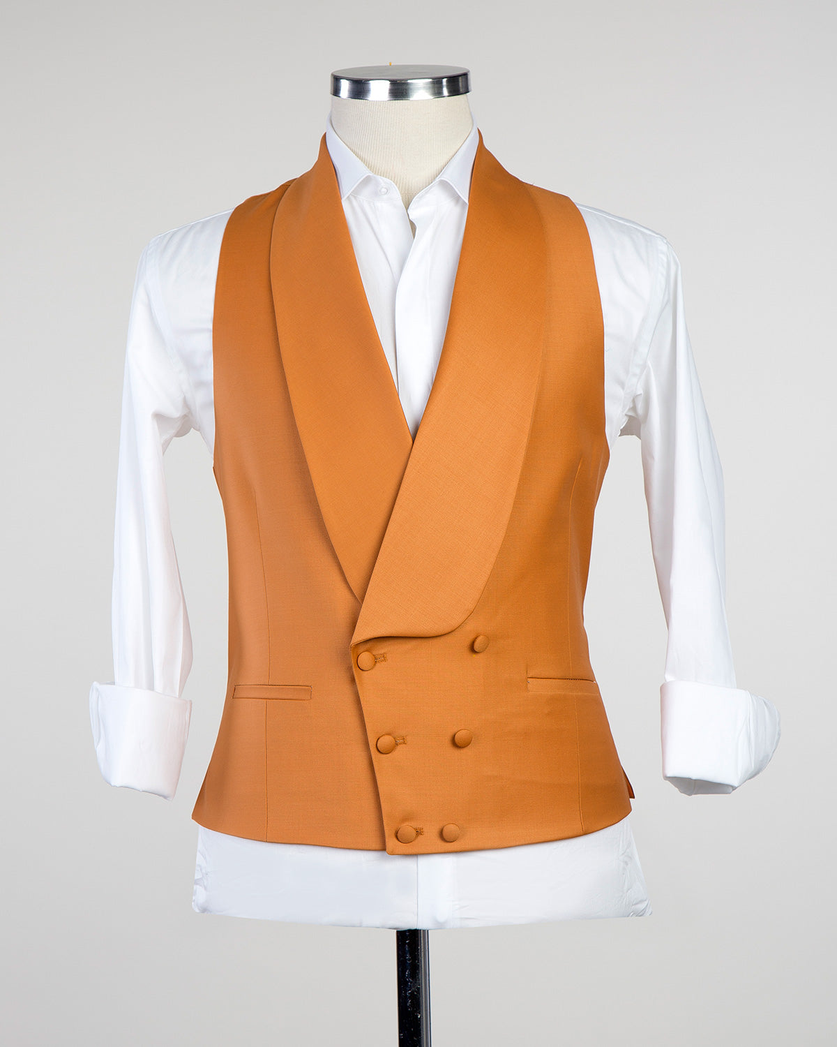 Gilet Pour Homme Avec Revers Châle - Jaune Vif,Waistcote
