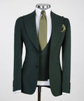 Men's 3 Piece Classic Green Suit