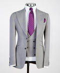 Men's 3 Piece Classic Grey Suit