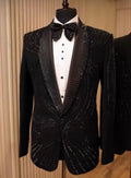 Black Tuxedo,4 Piece, Beaded Blazer