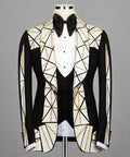 Luxury beaded tuxedo, crystal-embellished suit, men's designer tuxedo, wedding tuxedo set, black and white tuxedo, formal event suit, premium beaded jacket, rhinestone tuxedo, embroidered men's blazer.