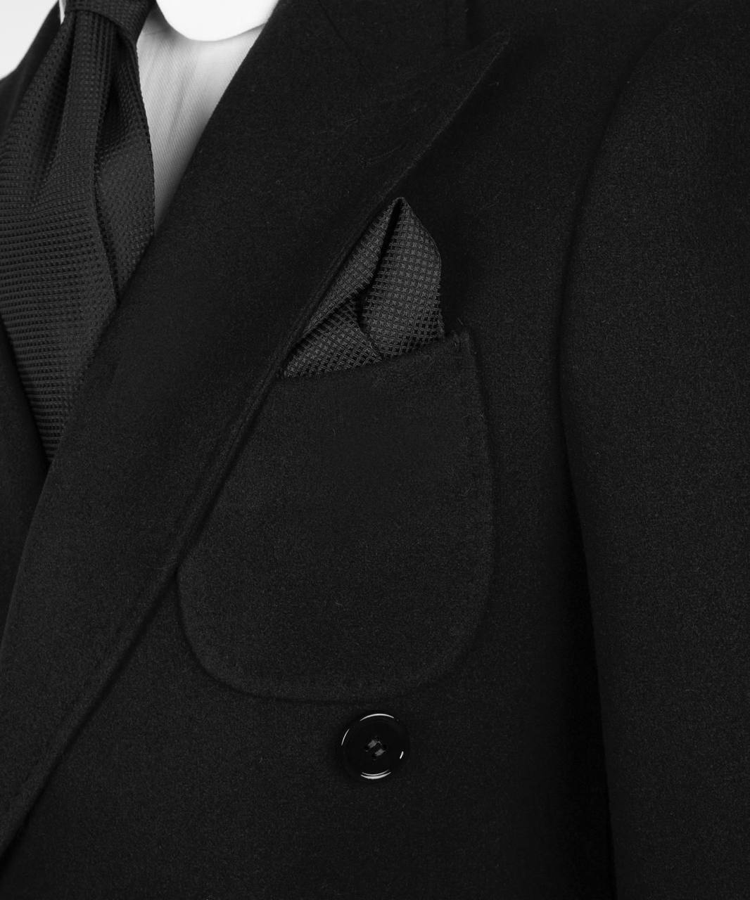 Black-Long-Wool-Overcoat for Men