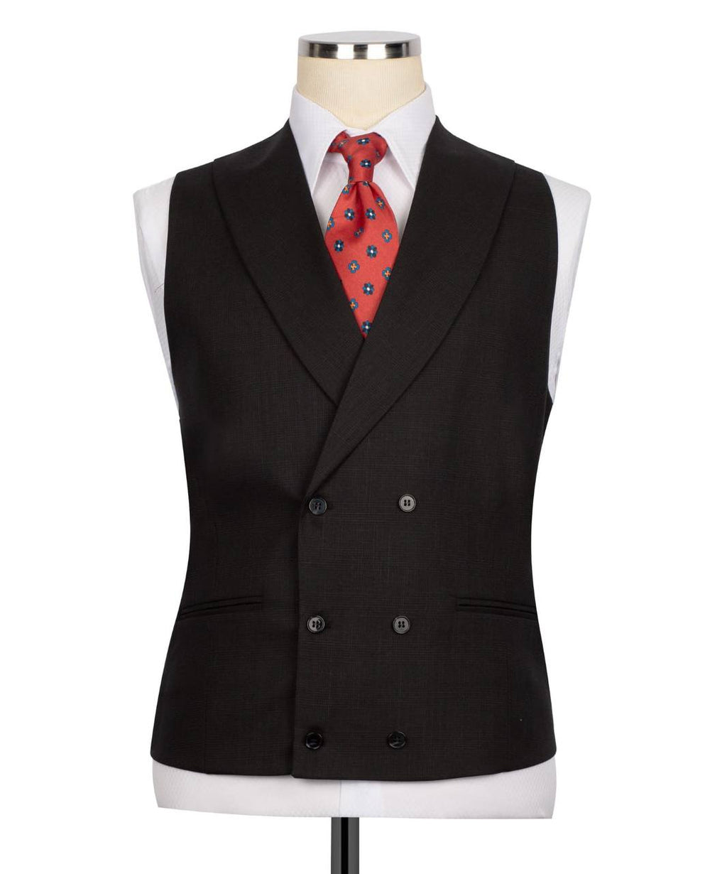Classic 3-Piece Brown Checkered Suit