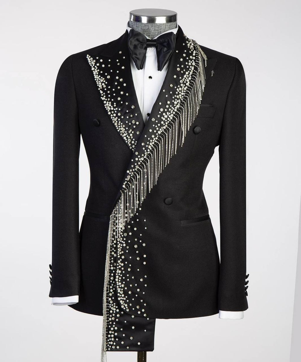Black tuxedo_silver stoned