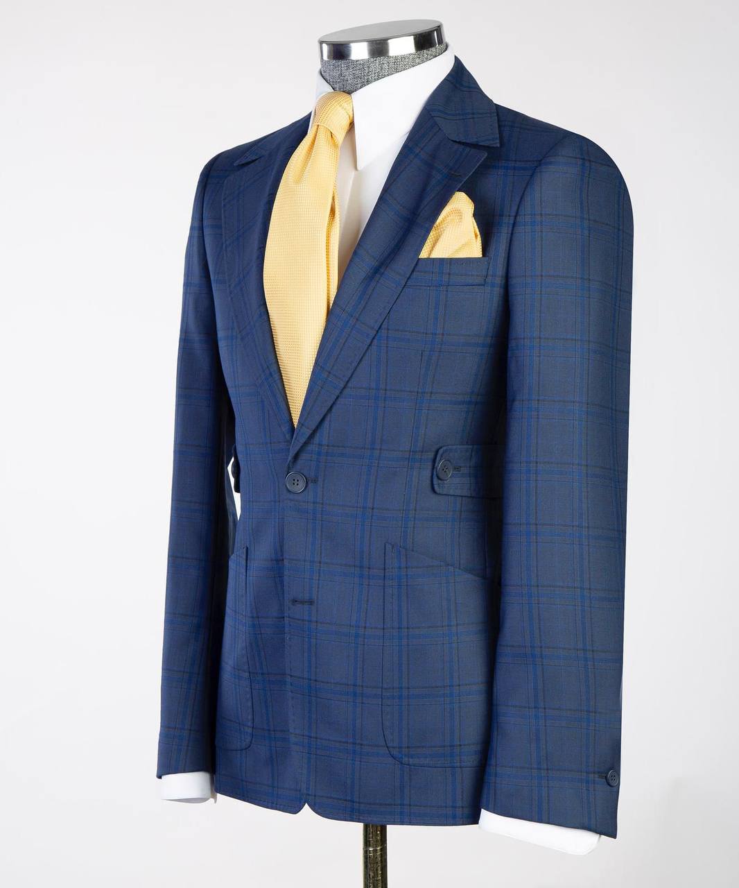 Costume Homme, 2 Pièces, Double Boutonnage, Champagne, Revers Châle, Look Élégant, Idéal pour Mariage, Fêtes, Bal, Célébrations KLD