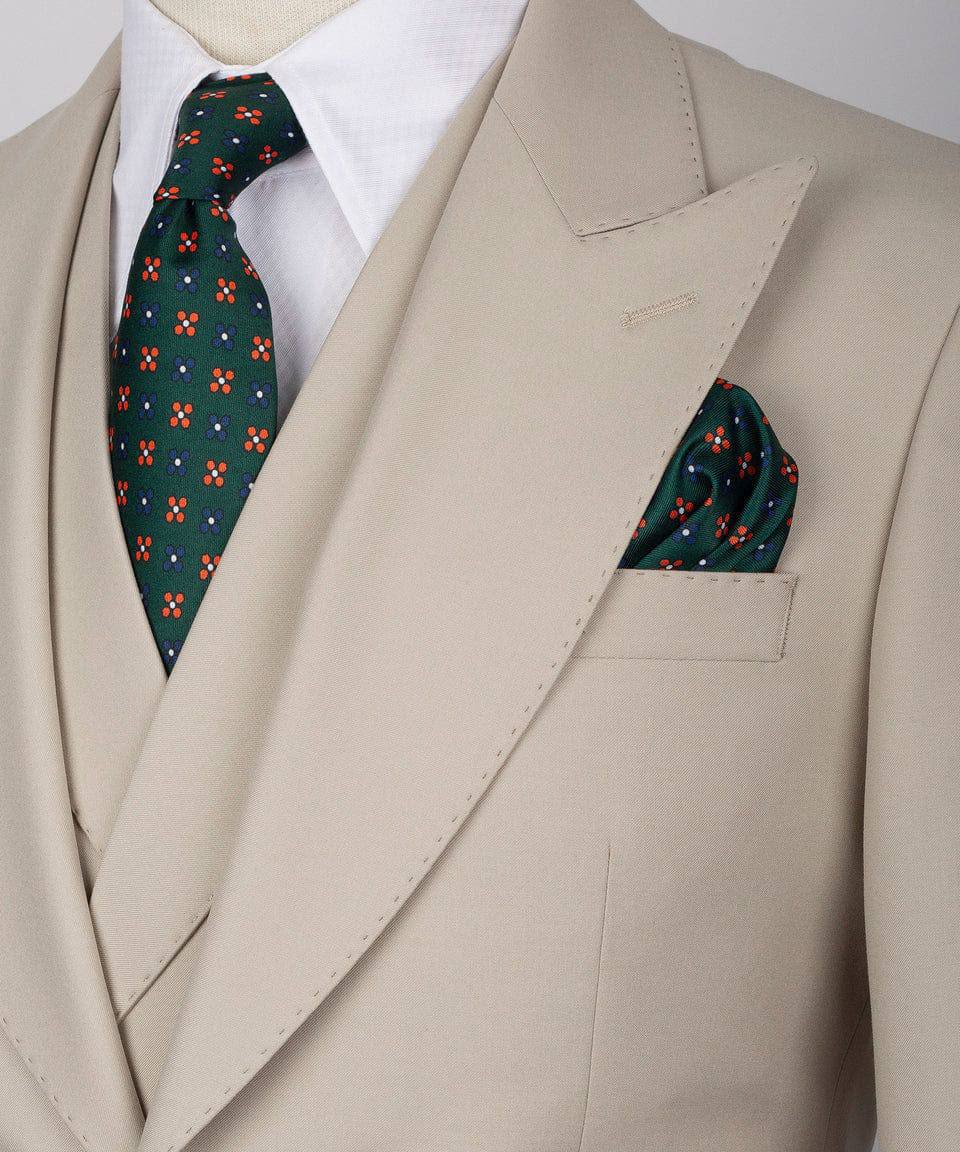 Classic 3-Piece Beige Suit Set for Men
