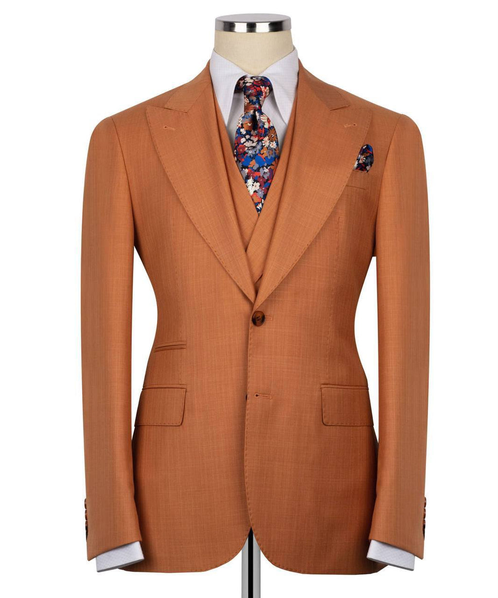 Costume Homme, 2 Pièces, Double Boutonnage, Champagne, Revers Châle, Look Élégant, Idéal pour Mariage, Fêtes, Bal, Célébrations KLD
