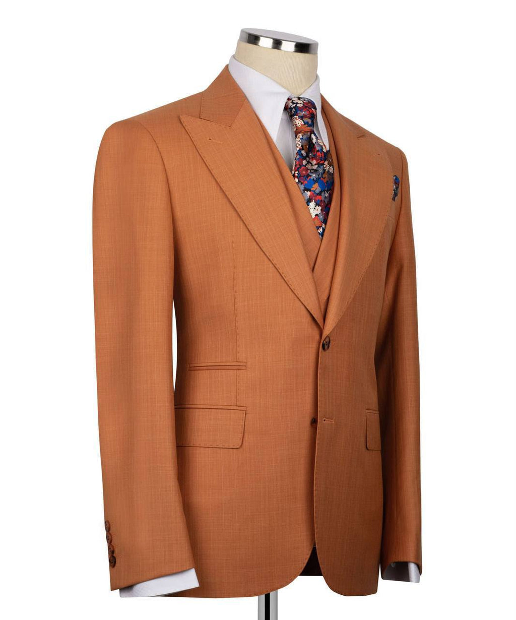 Costume Homme, 2 Pièces, Double Boutonnage, Champagne, Revers Châle, Look Élégant, Idéal pour Mariage, Fêtes, Bal, Célébrations KLD