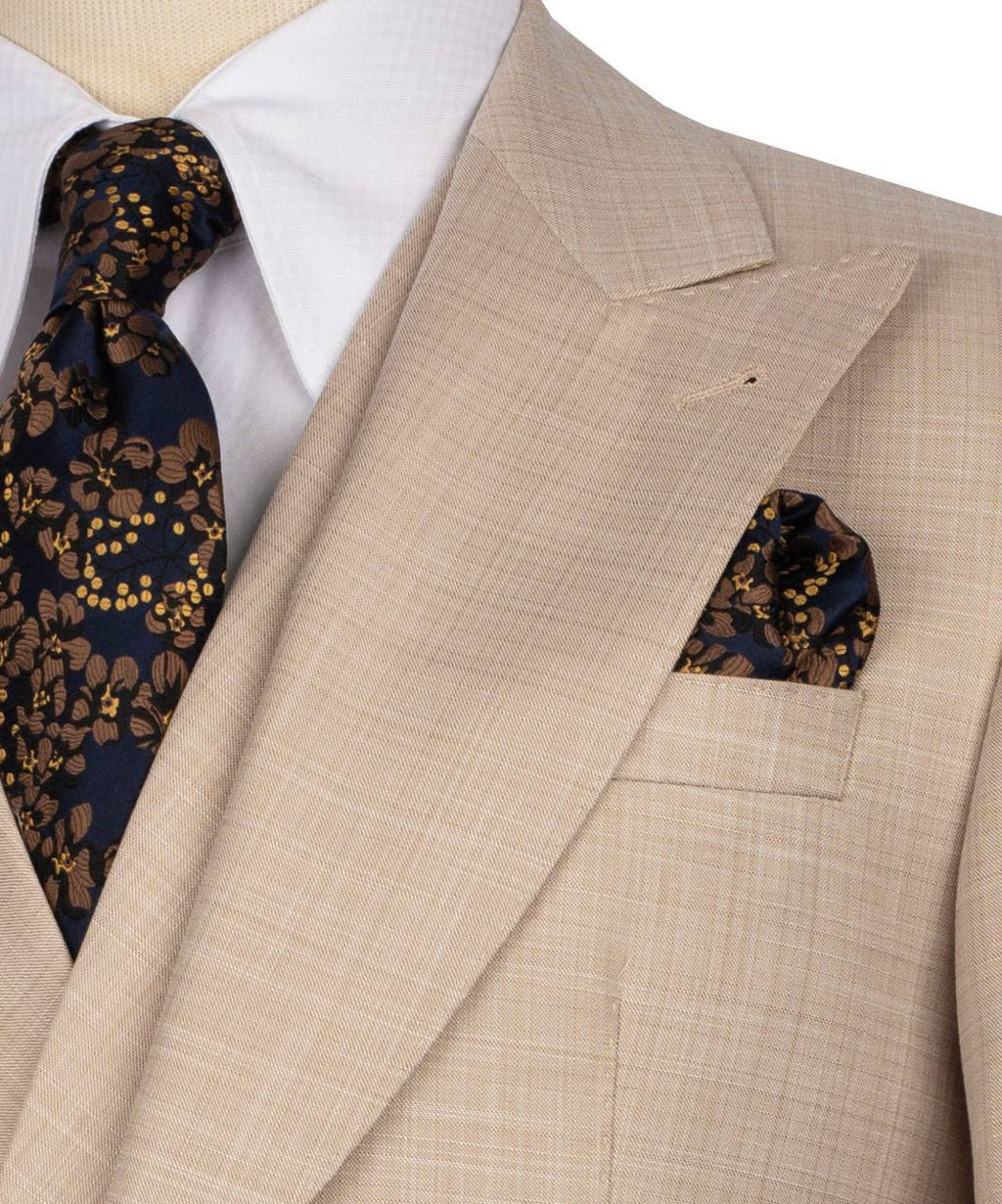 Classic 3-Piece Brown Suit Set for Men