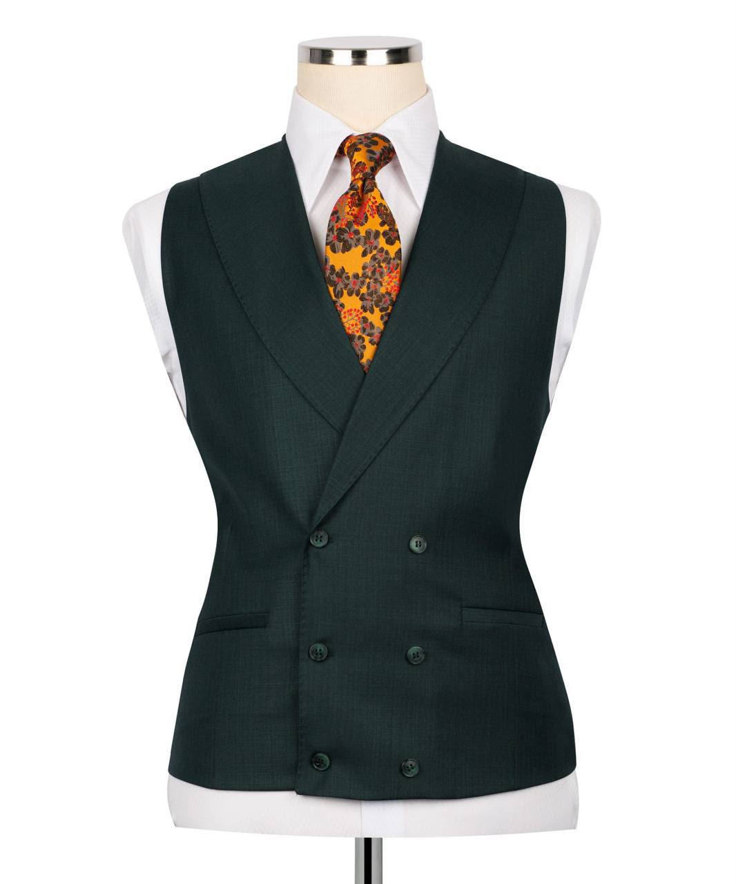 Classic 3-Piece Green Suit Set for Men