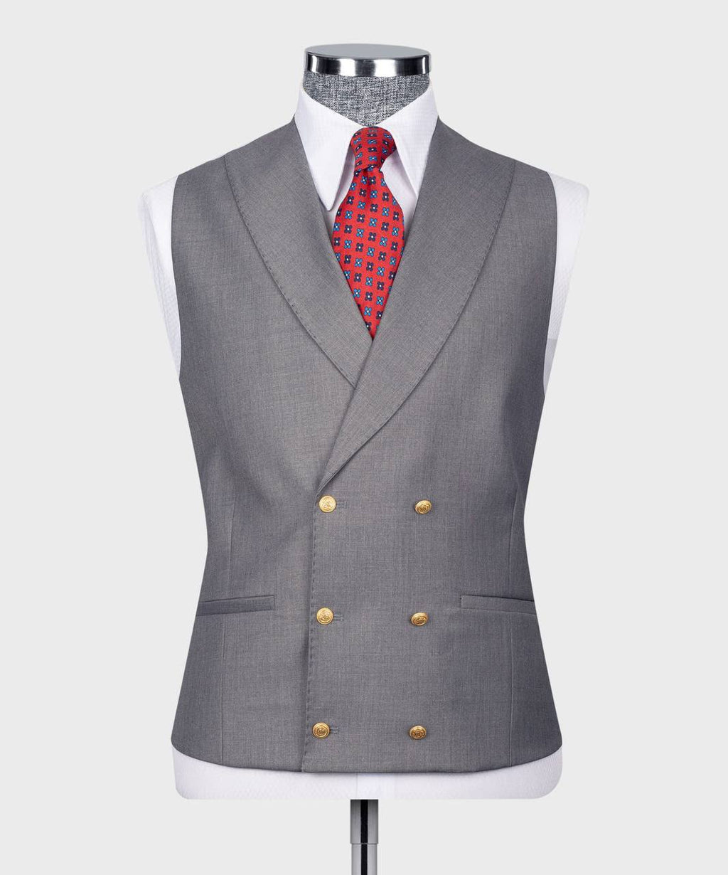 Classic 3-Piece Grey Suit Set for Men