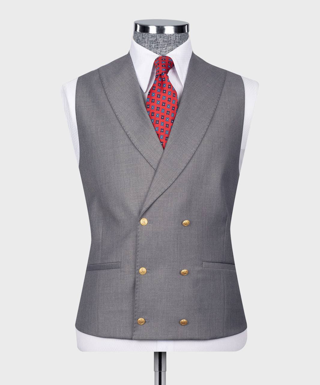 Classic 3-Piece Grey Suit Set for Men