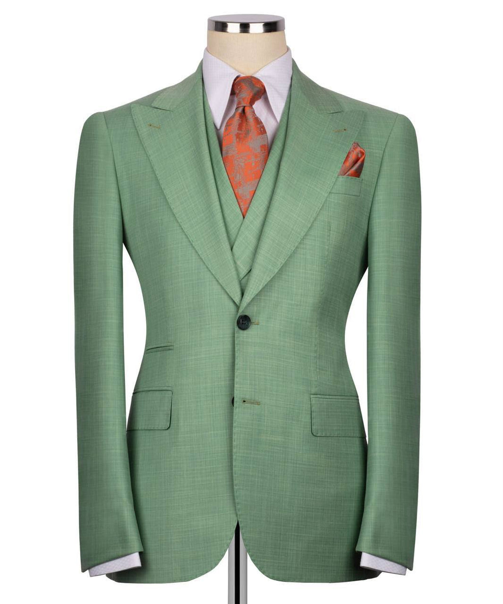 Classic 3-Piece-Light Green- Suit Set for Men