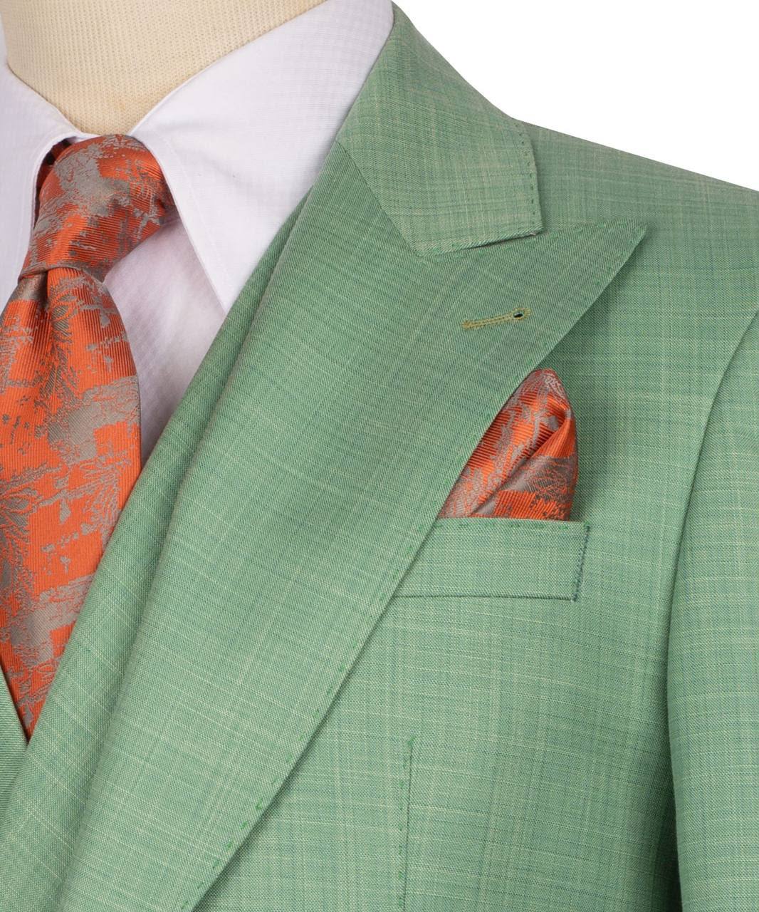 Classic 3-Piece-Light Green- Suit Set for Men