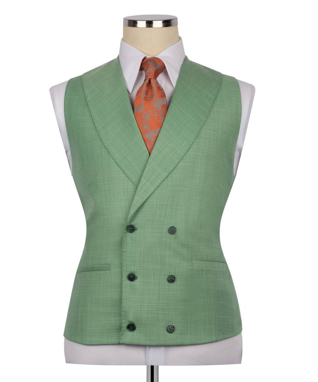 Classic 3-Piece-Light Green- Suit Set for Men